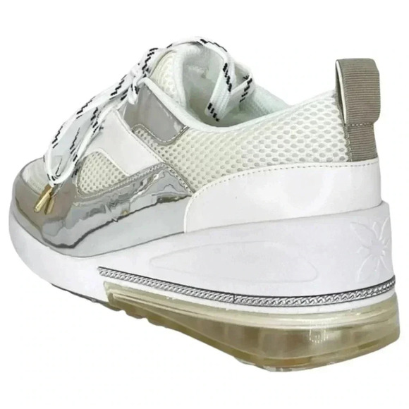 BCBGeneration Womens Sneakers 8.5M Weddi Mirrored Patent Leather - Picture 12 of 16